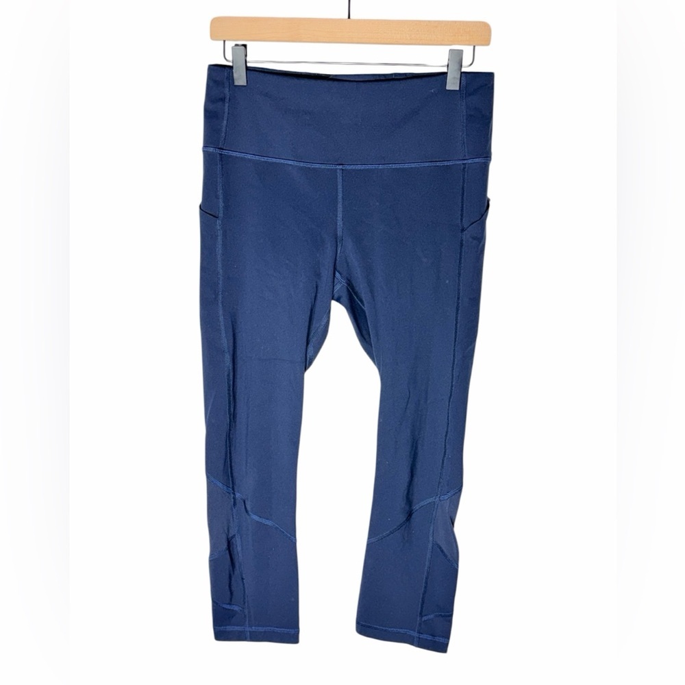Lululemon Pace Rival High-Rise Crop 22″ – Midnight Navy – Size 8